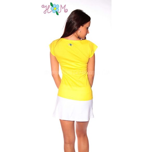 Hímzésmánia - matyó póló - sárga (S, M)