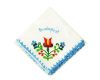 Handkerchief - hungarian folk embroidery - Matyo style - blue Handkerchief - hungarian folk embroidery - Matyo style - blue