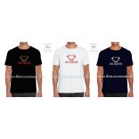 HUNGARY feliratos hímzett férfi póló matyó szív mintával - fehér