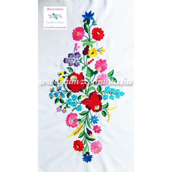 Pre-stamped picture - hand embroidery - hungarian folk motif - rectangular - 30x56 cm