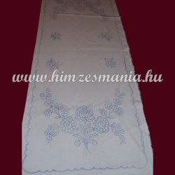 Pre-stamped table runner - hand embroidery - folk motif -  rectangular - 37x87 cm