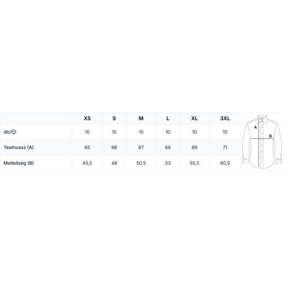 Kalocsai női ing - hosszú ujjú - gépi hímzés - fekete