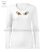 T-shirt woman - long sleeve - folk embroidery - hungarian motif - white