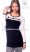 Elegáns női pulóver kalocsai mintával hímezve - Hímzésmánia - fekete-krém 