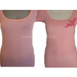 Hímzésmánia - hímezhető póló kalocsai mintával - pink