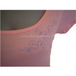 Hímzésmánia - hímezhető póló kalocsai mintával - pink