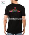 Men's Short Sleeve T-Shirts - hungarian folk embroidery - handmade - Matyo pattern - black Men's Short Sleeve T-Shirts - hungarian folk embroidery - handmade - Matyo pattern - black