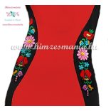 Sleeveless women dresses - hungarian folk hand embroidery - red
