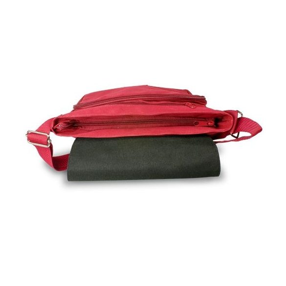 Bag - hungarian folk embroidery - Kalocsa pattern - red - 27x27x8 cm