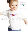 White T-shirt girls - hungarian machine embroidery - Kalocsa style White T-shirt girls - hungarian machine embroidery - Kalocsa style