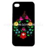 Phone case - hungarian folk drop-shaped pattern - Kalocsa style - iPhone - Samsung - black Phone case - hungarian folk drop-shaped pattern - Kalocsa style - iPhone - Samsung - black