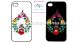 Phone case - hungarian folk drop-shaped pattern - Kalocsa style - iPhone - Samsung - black