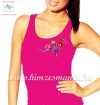 Tank top - hungarian folk embroidery - Kalocsa motif - pink Tank top - hungarian folk embroidery - Kalocsa motif - pink