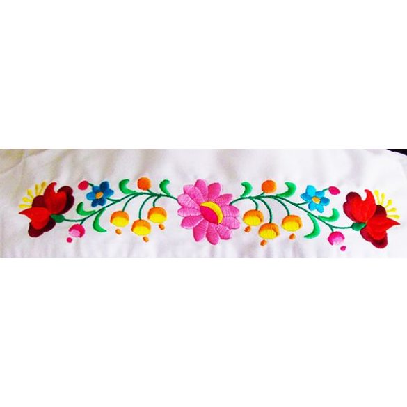 Hímzésmánia - hátulján hímzett kalocsai férfi ing - fehér - (XL)