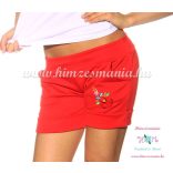 Kalocsai mintás hímzett short - korall - Hímzésmánia