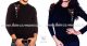 Hosszú ujjú fekete női póló kalocsai hímzéssel - Hímzésmánia
