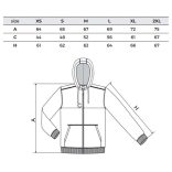 KALOCSAI MINTÁS KAPUCNIS CIPZÁRAS NŐI PULÓVER - GÉPI HÍMZÉS - FEHÉR
