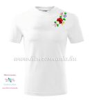   Men's Short Sleeve T-Shirts - hungarian folk embroidery - Kalocsa motif - white