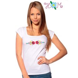 Hímzésmánia - matyó póló - fehér (M)