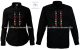 Gents Shirt Long Sleeve - hungarian folk fashion - Kalocsa style - machine embroidery - black