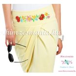 Kalocsai mintás elegáns szoknya - Citrom - Hímzésmánia (M/L) - ELFOGYOTT