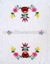   Table runner - hungarian hand embroidery - Kalocsa pepper motif - 54cm40 cm