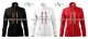 Women's zipped jacket - folk embroidered - Kalocsa style - white