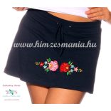 Kalocsai szoknya-short - kék - Hímzésmánia