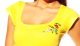Embroidery Mania - T-shirt Kalocsa hand-embroidered - yellow