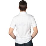 Hímzésmánia - hímezhető férfi galléros póló kalocsai mintával - fehér 