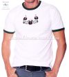 Mens T-shirt - hungarian folk machine embroidery - Matyo style - white