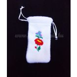 Phone case - hungarian folk embroidery - white