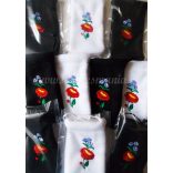Phone case - hungarian folk embroidery - white