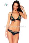 Kalocsai mintás bikini - push up - fekete Kalocsai mintás bikini - push up - fekete