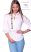 Women's long sleeve shirt - hand embroidery - hungarian folk style  - white
