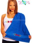   Towels - hungarian folk embroidery - Matyo style - royal blue