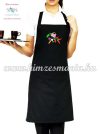 Black apron - folk embroidery - hungarina pattern - Kalocsa style Black apron - folk embroidery - hungarina pattern - Kalocsa style