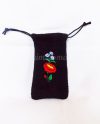 Phone case - hungarian folk embroidery - black