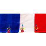 Hímzésmánia - matyó hímzett törölköző - fehér