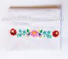 Dish cloth - hungarian folk machine-embroidery - Kalocsai style - white Dish cloth - hungarian folk machine-embroidery - Kalocsai style - white