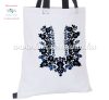 Cotton shopping bag - hungarian folk embroidery - handmaded - Matyo style - white Cotton shopping bag - hungarian folk embroidery - handmaded - Matyo style - white