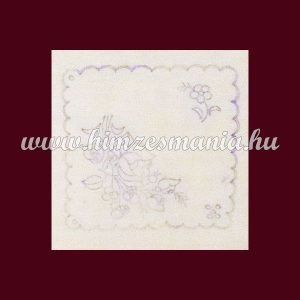 Pre-stamped placemat - hand embroidery - Kalocsa pattern - rectangular - 16x16 cm