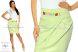 Elegant skirt - hungarian folk Kalocsa machine embroidery - pistachios - Embroidery Mania