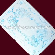   Pre-stamped small tablecloth  - hungarian hand embroidery - Kalocsa pattern - rectangular - 40x26 cm