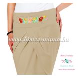 Elegant skirt - hungarian folk Kalocsa machine embroidery - hazel - Embroidery Mania