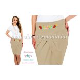 Elegant skirt - hungarian folk Kalocsa machine embroidery - hazel - Embroidery Mania