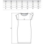 Ladies' long T-shirt - hungarian folk embroidery - Kalocsa pettern - black