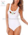 Female body - sleeveless - hungarian folk embroidery - Kalocsa style - white Female body - sleeveless - hungarian folk embroidery - Kalocsa style - white