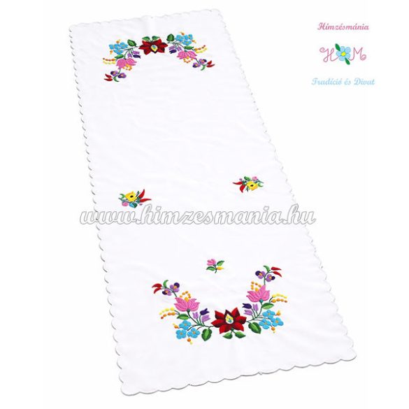 KALOCSAI FUTÓ - KÉZI HÍMZÉS - 35 cm x 85 cm