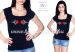T-shirt - hungarian folk embroidery - Kalocsa rose - black (S-XL) - Embroidery Mania